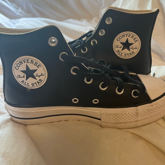 Converse Shoes - Converse Black and White High-Tops